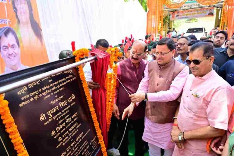 सीएम धामी ने किया आइकॉनिक सिटी ऋषिकेश राफ्टिंग बेस स्टेशन का शिलान्यास, बहुमंजिला कार पार्किंग और कार्यालय भवन निर्माण का किया शिलान्यास